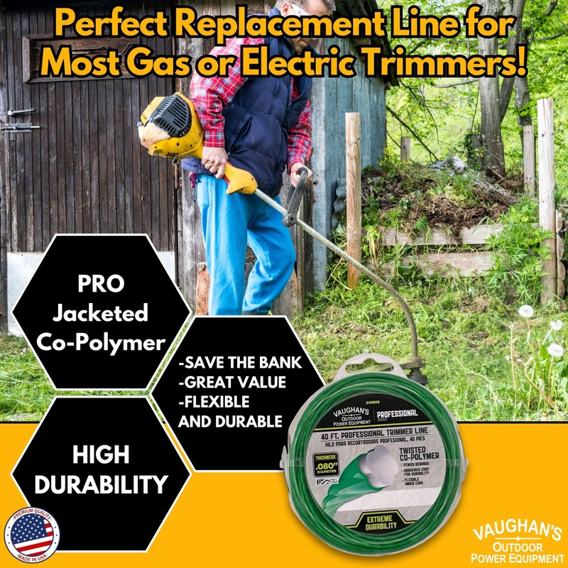 Vaughan's Master Line PRO .080" Trimmer Line, 40ft | Jacketed
