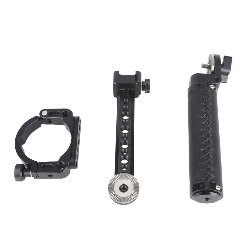 NICEYRIG Handle for Zhiyun Crane 2S Rosette Leather Handle Mounting