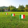 Newperlite Italy Stick Flag Italian Small Mini Hand Held Flags