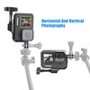 Aluminum Adapter 90°L Shape Vertical Compatible with Gopro Hero 9/10/11/12