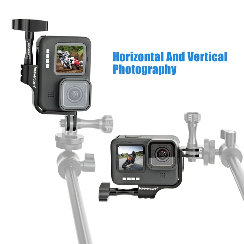 Aluminum Adapter 90°L Shape Vertical Compatible with Gopro Hero 9/10/11/12