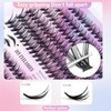 Wabuyao Cluster Lashes, Lash Extension Kit 30D 40D Individual Lashes