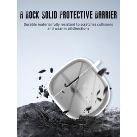 Clear Case for Bose QuietComfort Ultra Earbuds (2nd Gen, 2025), FJIASTB Shockproof Cover with Carabiner for Bose QuietComfort Ultra II Earbuds (Transparent)