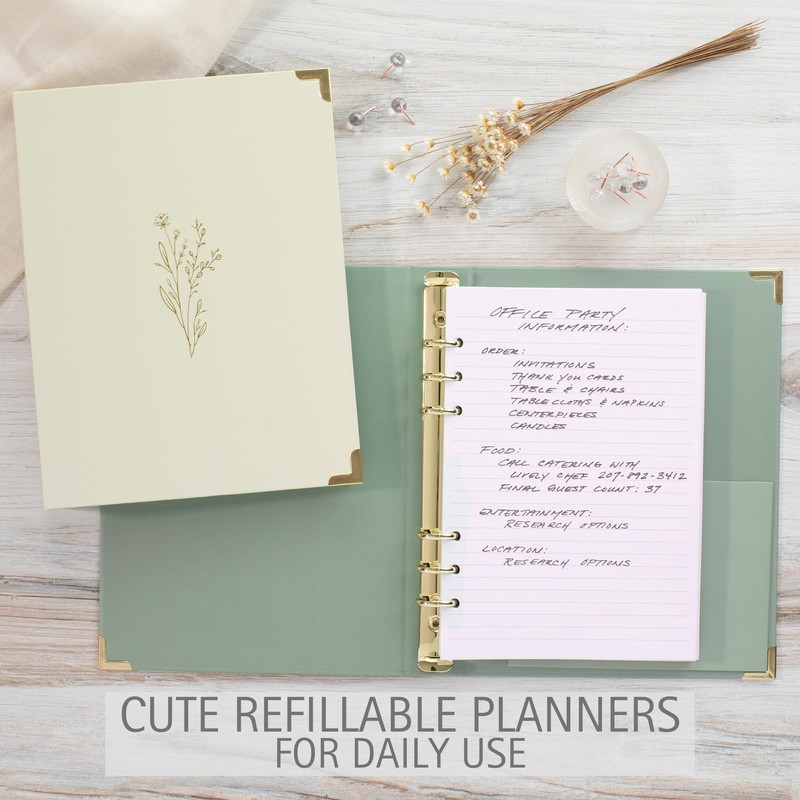 Aesthetic 6 Ring A5 Binder Set of 2 - The