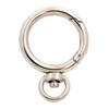 BIKICOCO Spring Gate Ring with Swivel Loop O-Ring Clasp Push