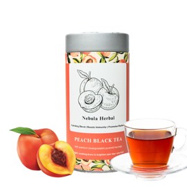 Premium Peach Black Tea – Eco-Friendly Gift Box | Flavour: Peach | 25 Biodegradable Tea Bags – Elegant Packaging for Gifting & Personal Indulgence