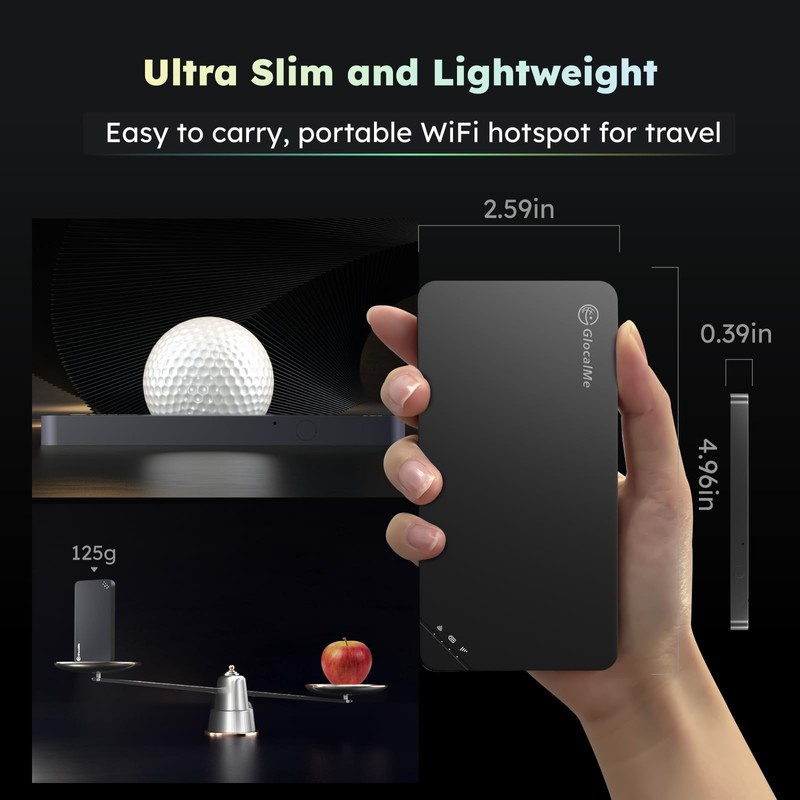 GlocalMe U3 4G LTE Mobile Hotspot, Portable WiFi Hotspot for