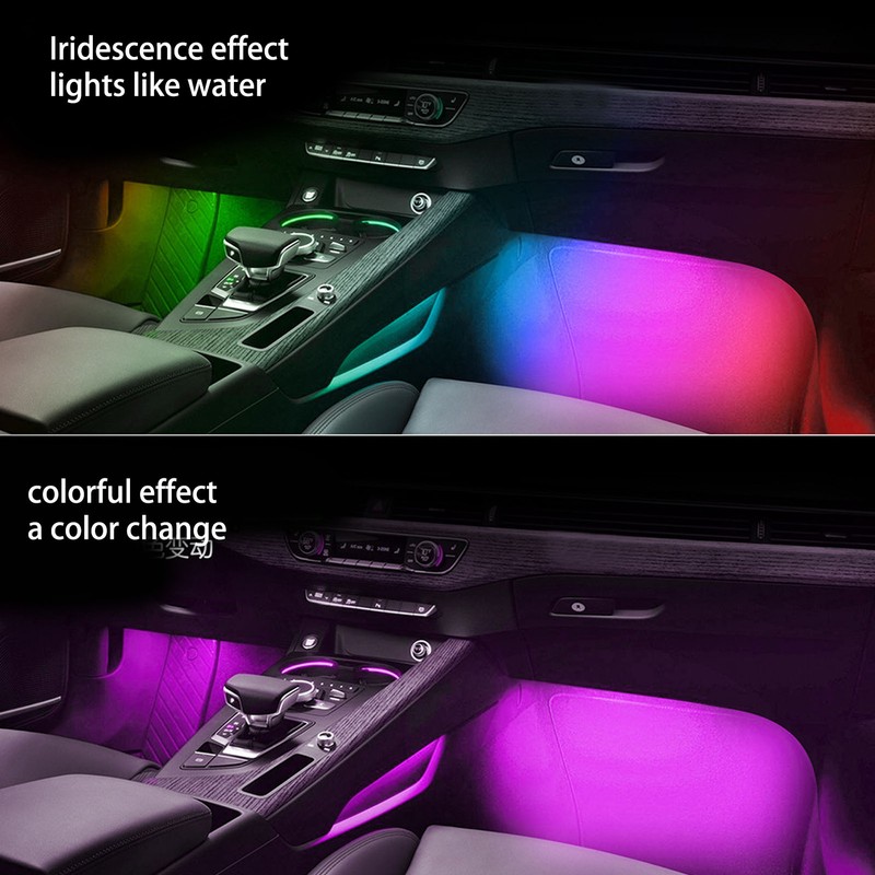 RGBW Music LED Car Interior Strip Light Music Car Interior