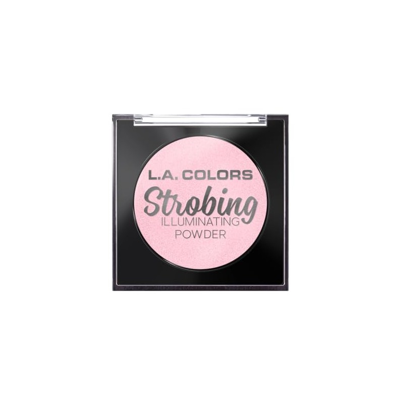 L.A. COLORS Strobing Illuminating Powder, Flashing Pink, 1 Ounce