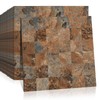 Midcard 10 Piece Peel and Stick Backsplash Imitation Rust Brown