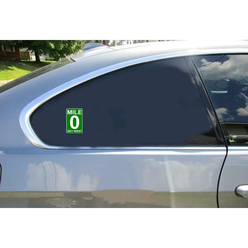 U.S. Custom Stickers Mile 0 Key West Road Sign Sticker