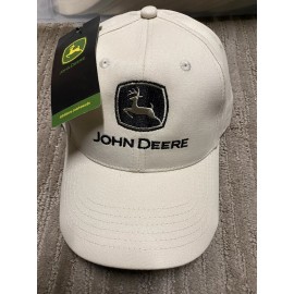John Deere Collectors Hat Cap Tan Khaki Beige “Canada Bulk Oil Program”