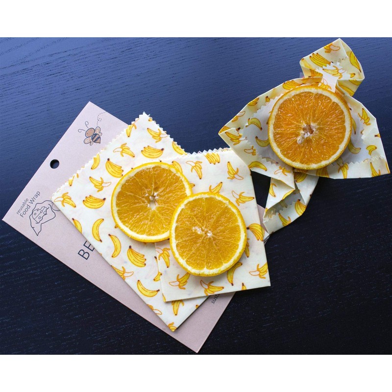 Lilware Beeswax Wrap Eco-Friendly Reusable Food Wraps - Sustainable Plastic