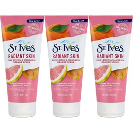 St Ives Scrub, Even & Bright Pink Lemon & Mandarin Orange 6 Ounce (Pack of 3) by St. Ives