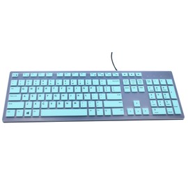 Yuomik Keyboard Skin Compatible with Dell Inspiron 27 7000 7700 7790 All-in-One Keyboard, Inspiron AIO 3475 3670 3477, Dell KM636 KB216 Keyboard, Dell Optiplex 5250 3050 3240 5460 7450 7050 - Mint