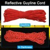 PATIKIL 65ft Reflective Guyline Camping Paracord Set of 2 3mm