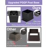 PGGP 2 PCS Metal 6×6 Post Base, Inner Size 5.6"x5.6"