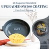 PRICUSIS Ceramic Nonstick Deep Saute Pan with Lid, 10/12 Inch