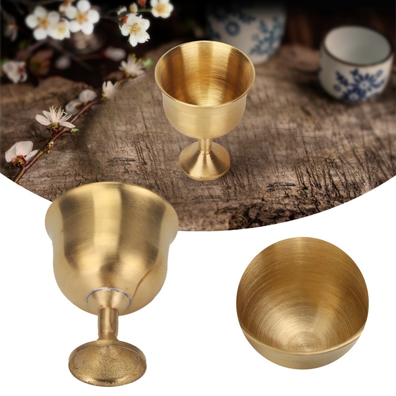 Brass Wine Goblet Exquisite Elegant Drinking Wine Cup Decoration Collection