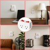 Oviitech Grounded Outlet Wall Tap Adapter with Red Indicator On/Off