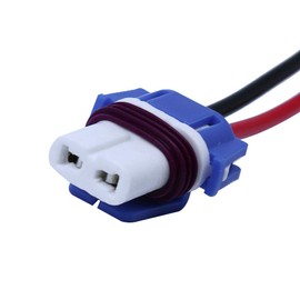 HUIQIAODS 2 piezas H11 H8 Arnés de cableado para conector de faros delanteros adaptador de enchufe de cola, 9006 ceramic socket