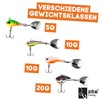 Zite Fishing Jigspinner Starterset | Barschköder Zanderköder Hechtköder Neon &