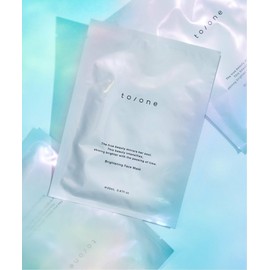 to/one Brightening Face Mask, 1 Pack, Vitamin C, CICA Formulation, Moisturizing, Soft Skin, Transparency