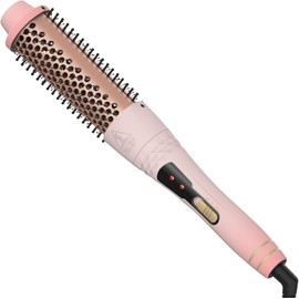 KOOVON Thermal Brush, 1.5 Inch Heated Round Brushes, Ceramic Tourmaline Ionic Curling Iron Brushes for Short/Long Hair, Dual Voltage,30s Fast Heated,Curling Brush Volume & Loose Curls, Gifts for Women