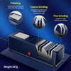 Electric knife sharpener, Professional Diamond Sharpening System with Replaceable Sharpening
