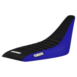 Yamaha 2001 - 2005 Yamaha Raptor 660 R gripper seat cover  BLUE/ BLACK/ BLACK  #199