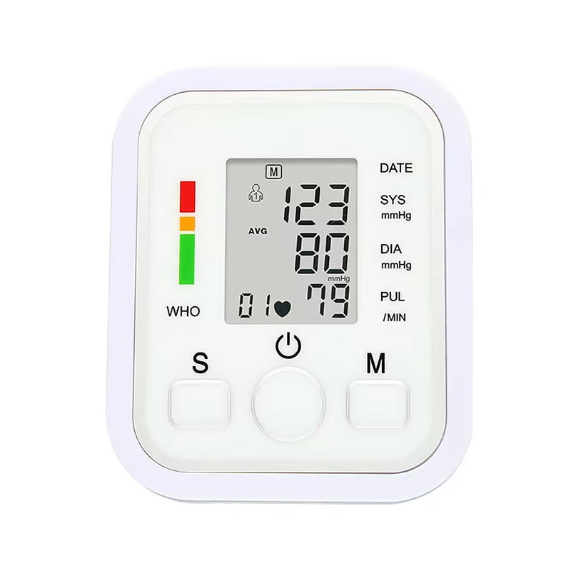 Household Electronic Arm Sphygmomanometer Backlight Blood Pressure Meter Monitor English