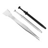 STOBOK Long Tweezer Jewelry Craft Tool Set Stainless Steel Nonslip