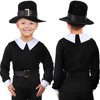 Patelai 5 Pcs Thanksgiving Day Pilgrim Boy Costume Shirt Trousers