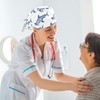 Medical Caps for Women with Bow Scrunchies,Long Hair Working Caps