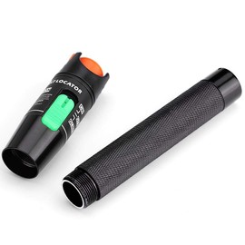 Richer-R Localizador Visual de Fallos Cables de Fibra óptica Pluma Tester Medidor para CATV,Sistemas de Cableado,etc.hasta 30 km，30 MW，650 NM，Aluminio（Monomodo/Multimodo）
