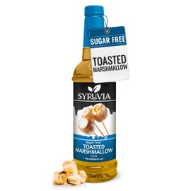 Syruvia Sugar Free Coffee Syrup, Toasted Marshmallow Flavored Syrup for Drinks, Lattes, and Desserts – 25.4 fl oz