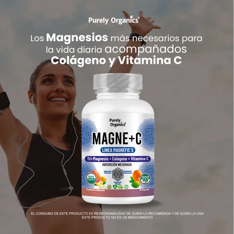 Magne + C | Magnesio, Vitamina C y Colágeno |