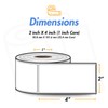 OfficeSmartLabels - 2"x4" Direct Thermal Blank Shipping Labels for Rollo