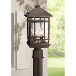 J du J Sierra Craftsman 14" High Outdoor Post Mount Light