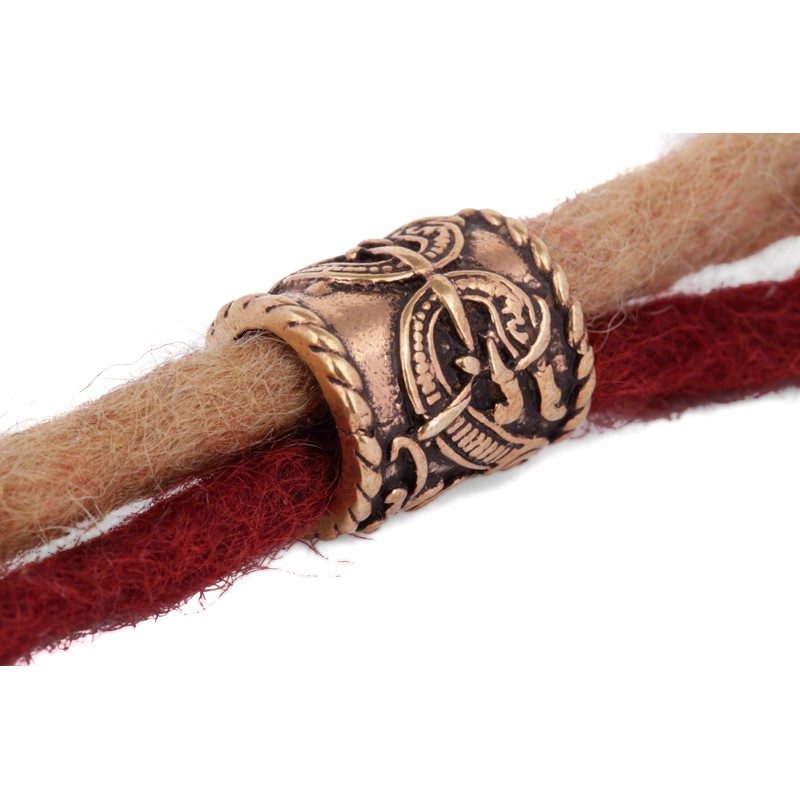 Windalf Large Hair Bead Ragona Diameter 10 mm Beard Hair