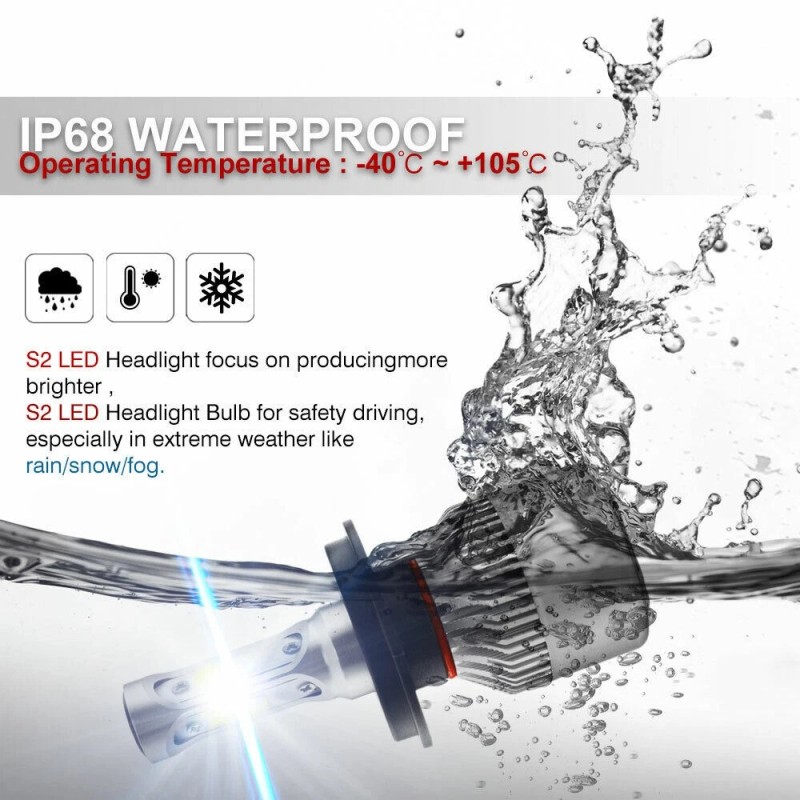 Unbranded 7 Inch led GLASS Headlight Round, ORIGINAL CLASSIC LOOK