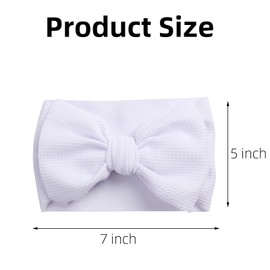 KIDOCHEESE Baby Girl Headbands Big Bows Elastics Nylon Hairbands Oversized Head Wraps Hair Accessories for Baby Girls Newborn Infant Toddlers Kids