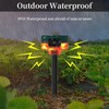 Lancoon 2 Pack Solar Motion Sensor Alarm Outdoor 360°Motion Detector