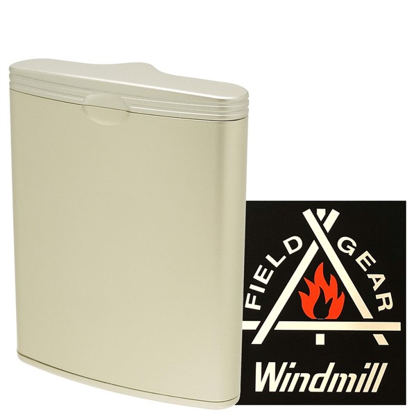 Windmill 5913004 Handheld Ashtray, Sliding Type, Honeycomb 3, Airtight, Champagne