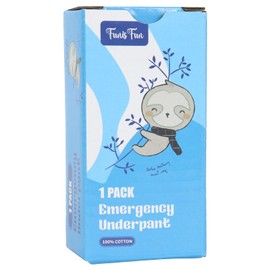 Emergency Underpants Instant Undies Travel Out Emergency Underwear Funny Gag Gift Prank White Elephant Gift Exchange, One Size Fits Most