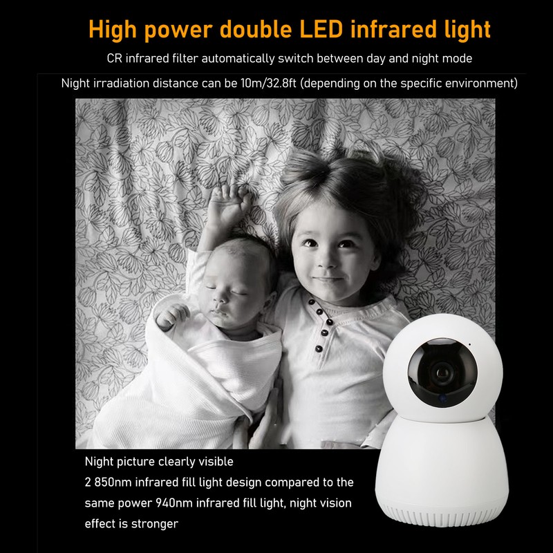 Home Security Camera Wireless Smart WiFi 1080P HD Infrared Night