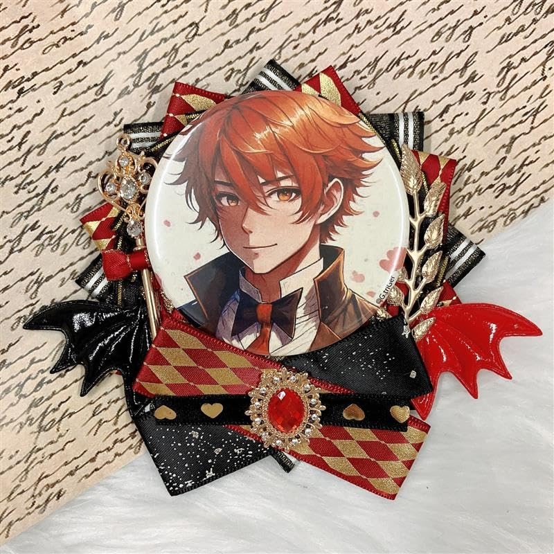 G trigger Can Badge Rosette with Feather Rosette Devil 2.2