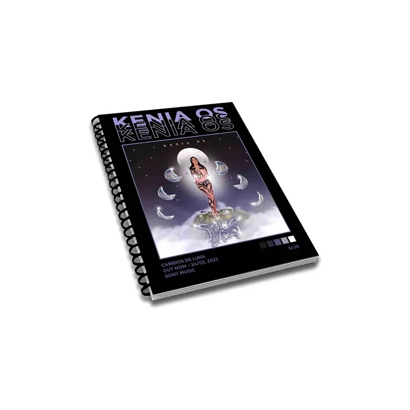 Libreta Kenia Os Album Music Cuaderno Profesional Pasta Dura
