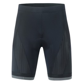 beroy Cycling Shorts Men Padded Spin Biker Shorts Padding Compression Road Biking Tights with 3 Pockets(Black,4XL)