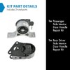 TRQ TRQ Front Engine Mount Set Compatible with 2002-2006 Nissan